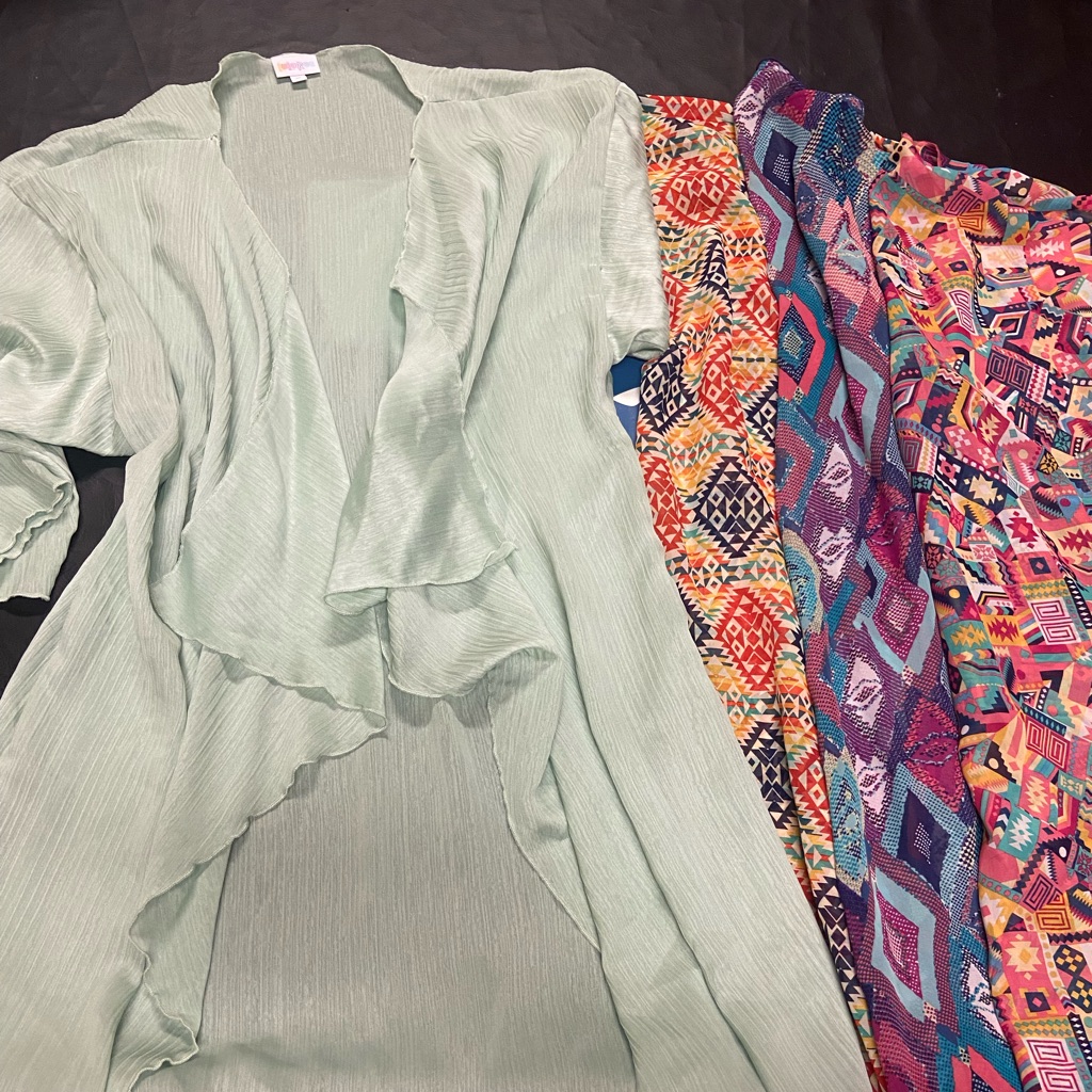 Kimono 4x (Solid Mint Green, Patterns)